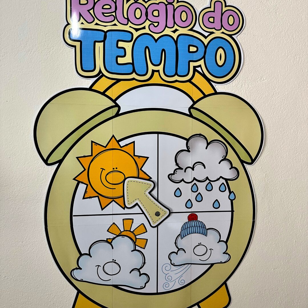 Relógio do tempo interativo