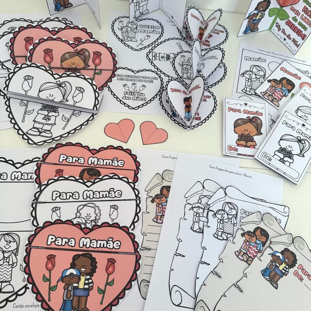 Kit Cartões Dia das Mães