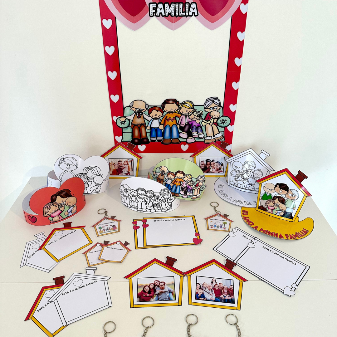 Kit Lembrancinhas e moldura- Dia da Família