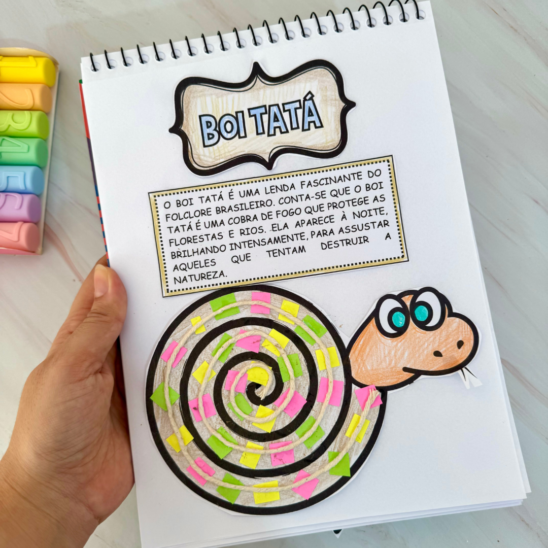 Atividades de Artes tema Folclore Brasileiro.