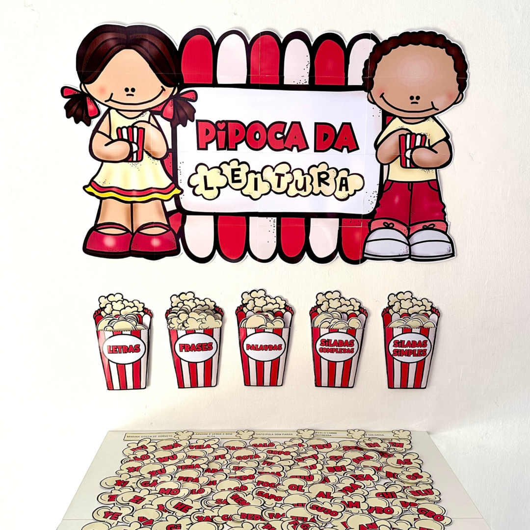 🍿 Kit Pipoca da Leitura 🍿