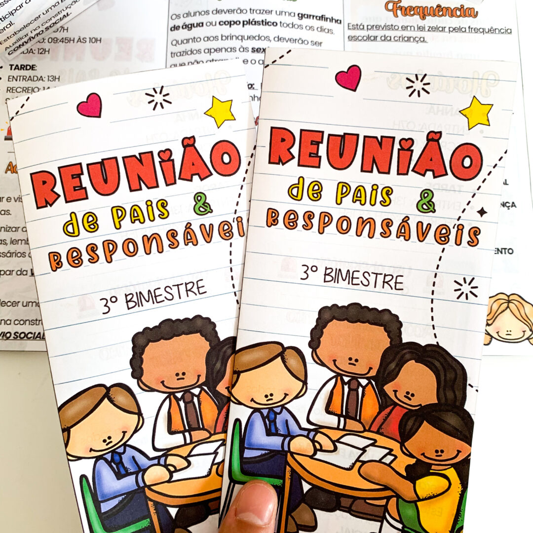 📝 Arquivo Folder Reunião de Pais Editável 📝