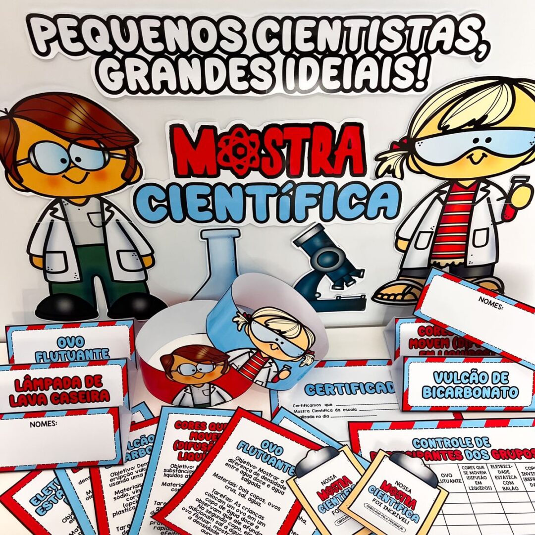 🔬 Kit Mostra Científica Escolar 🔬