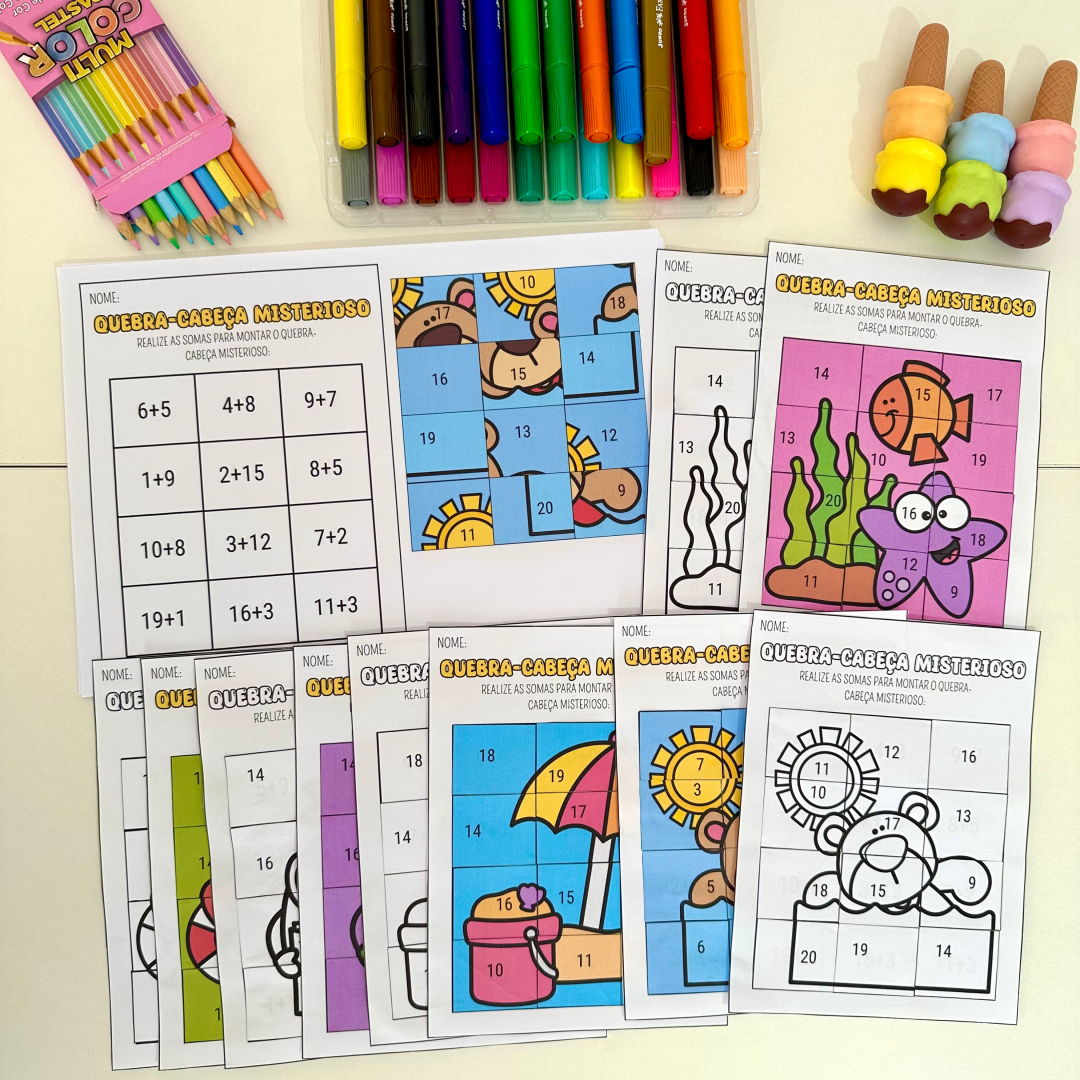 🧩 Atividade Quebra-Cabeça Soma Misteriosa 🧩
