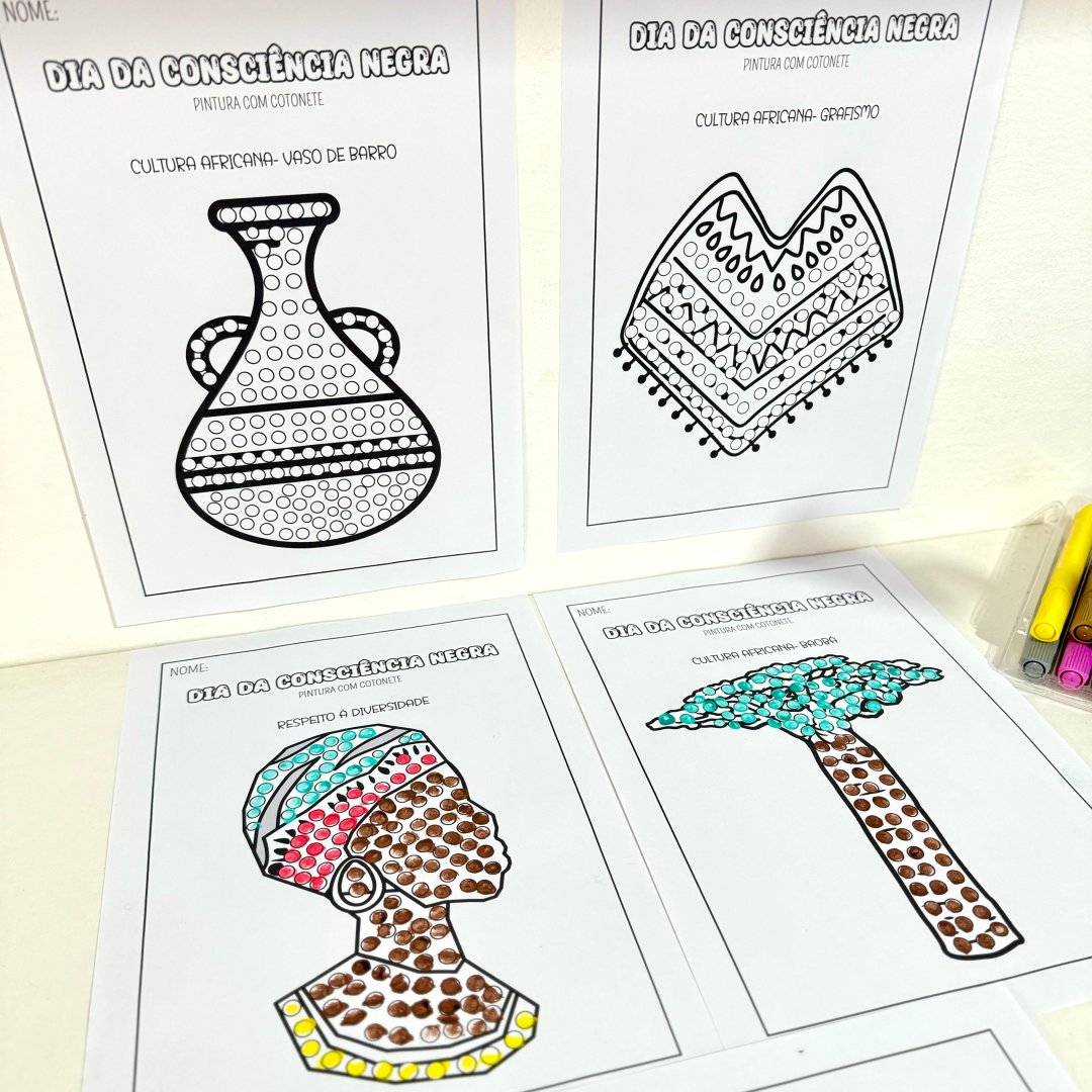 ✊🏽🎨 Atividades para o Dia da Consciência Negra 🎨✊🏽