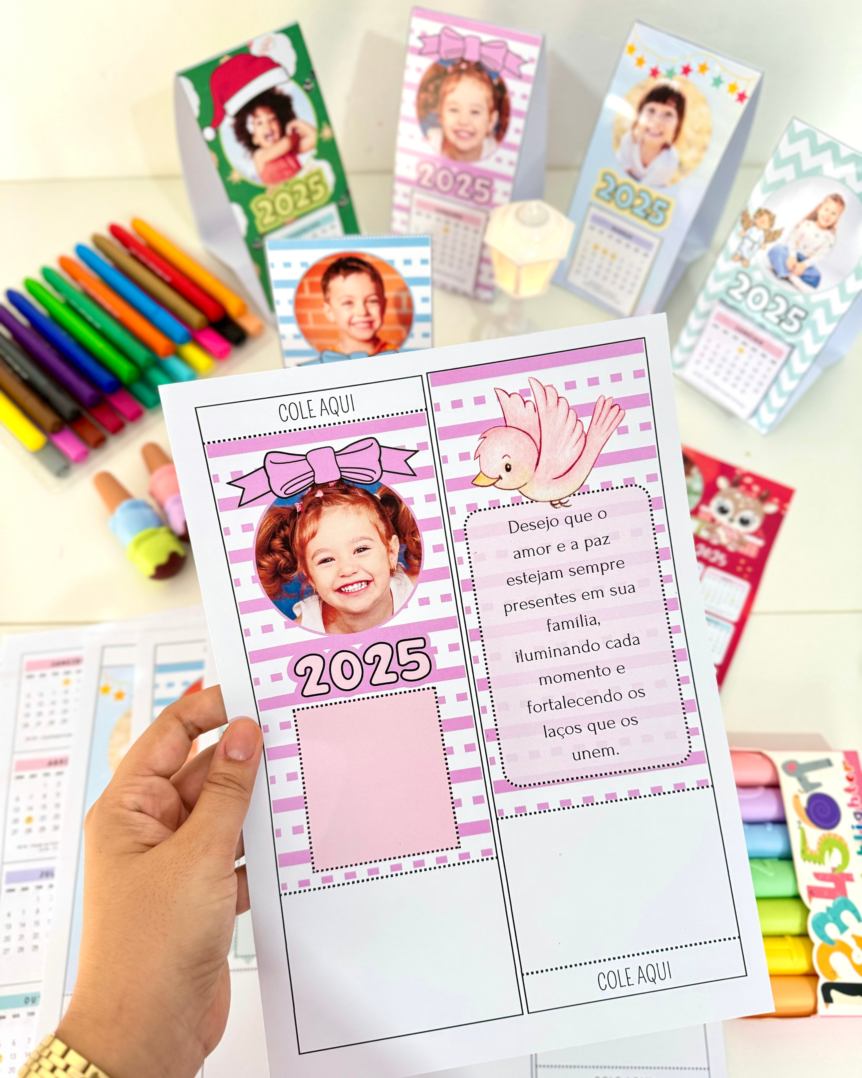 📅 Calendários de Mesa 2025 Personalizáveis - Imagem 4