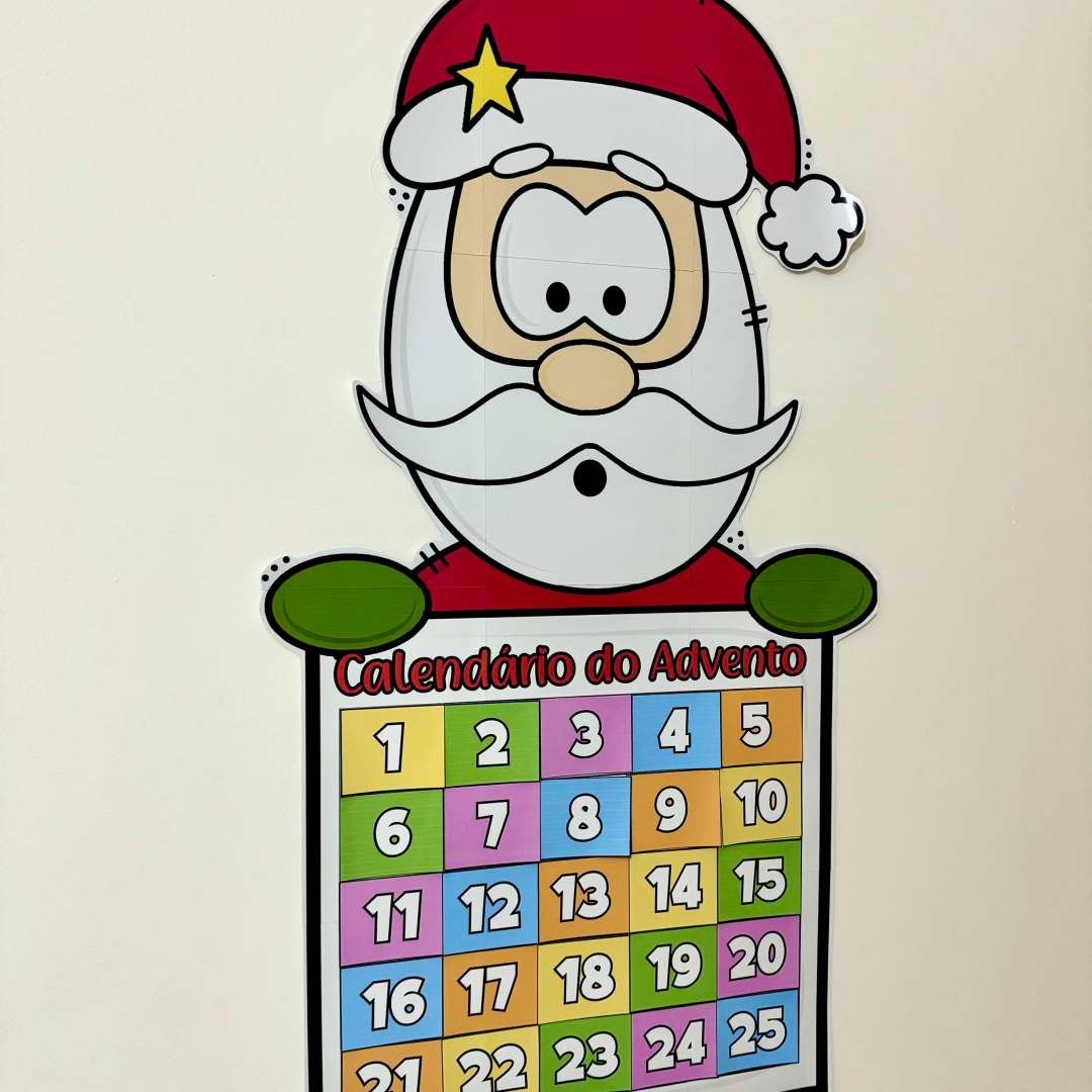 ✨ Cartaz Calendário do Advento Papai Noel