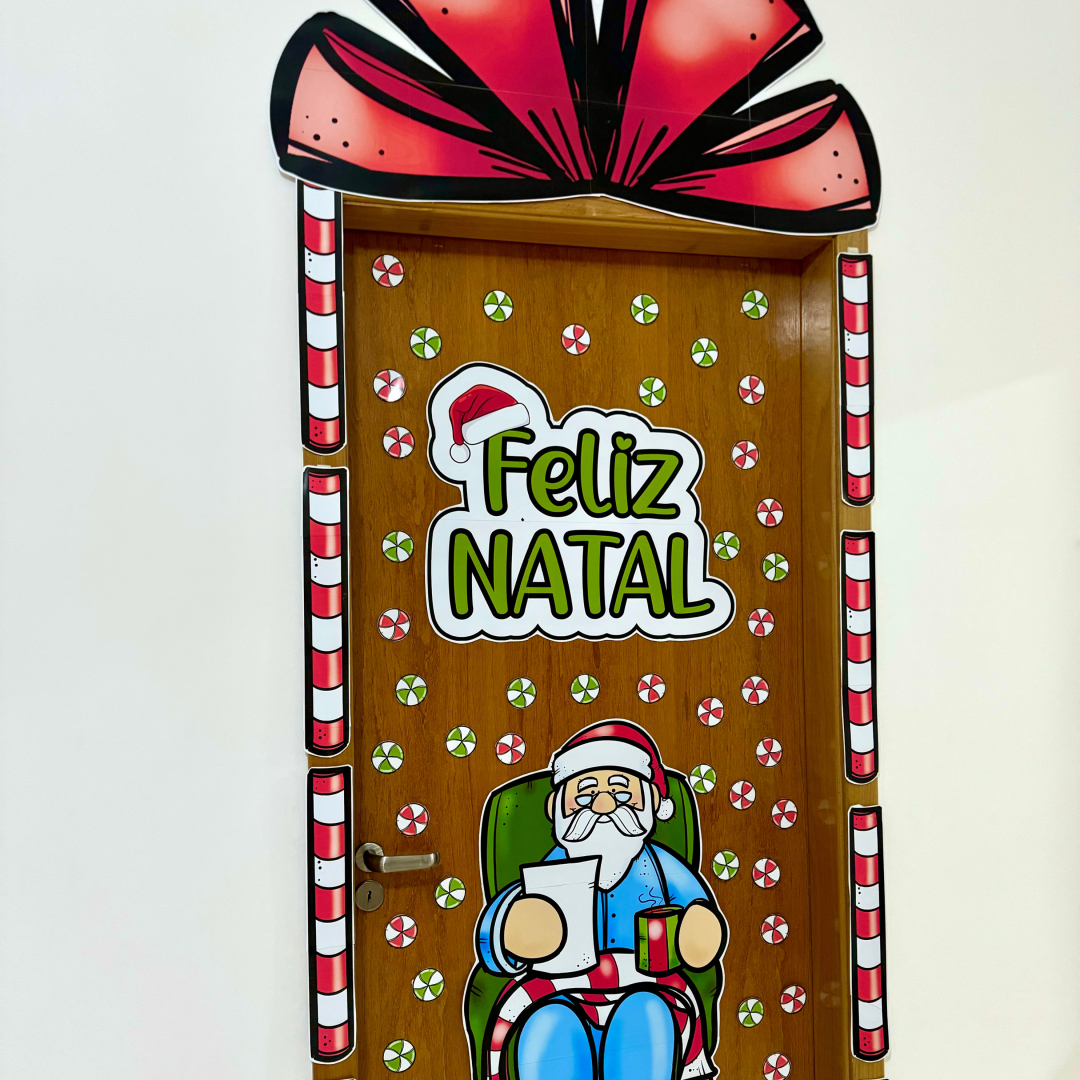 🎄✨ Decoração de Porta Tema “Feliz Natal