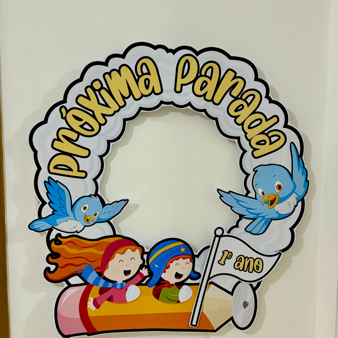 🎉✨ Decoração para Bambolê Tema “Próxima Parada”