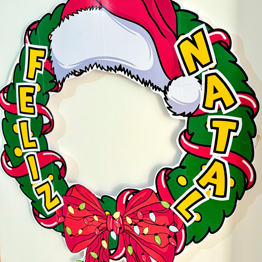 🎄✨ Decoração para Bambolê - Tema Feliz Natal