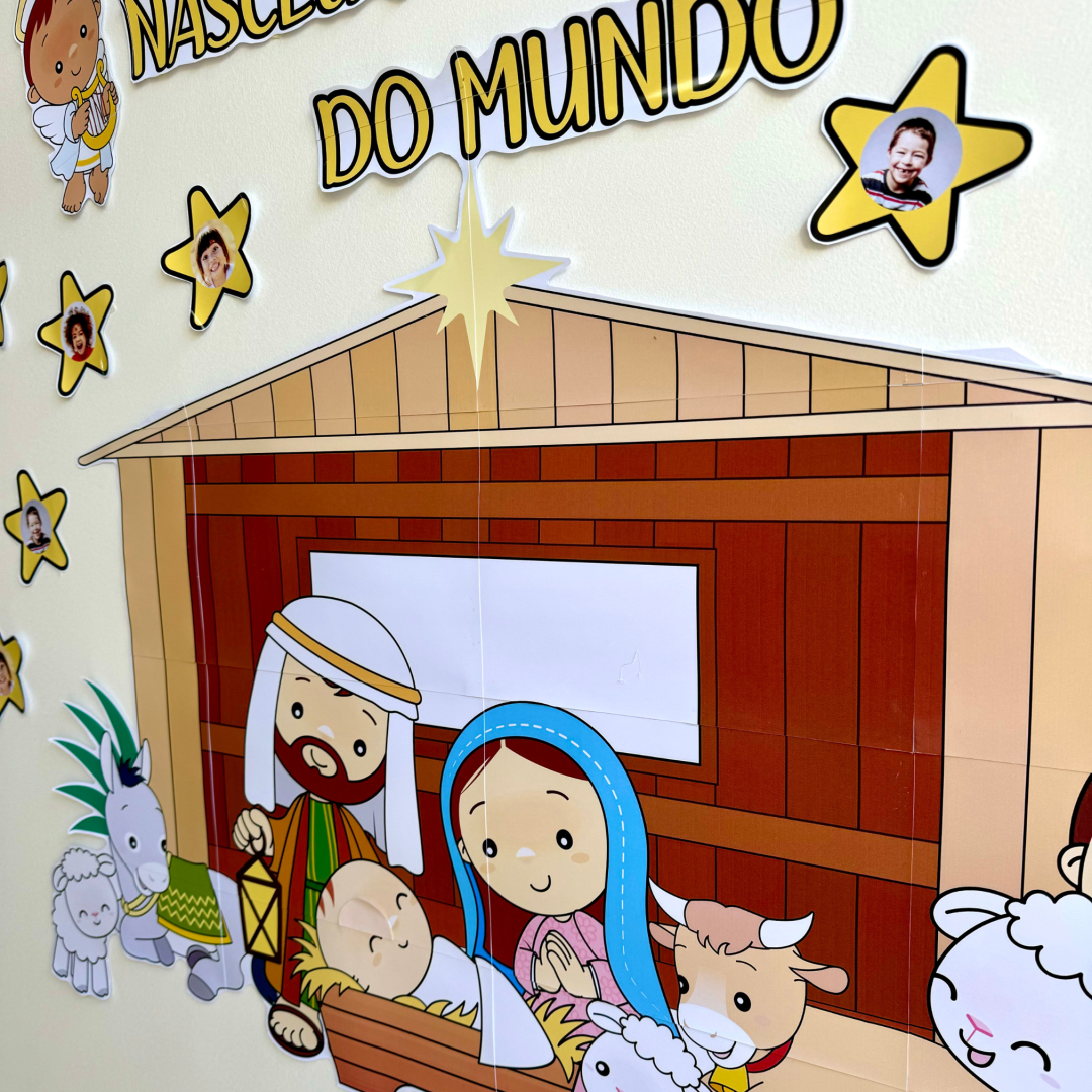 Painel de Natal com Presépio 🎄2024