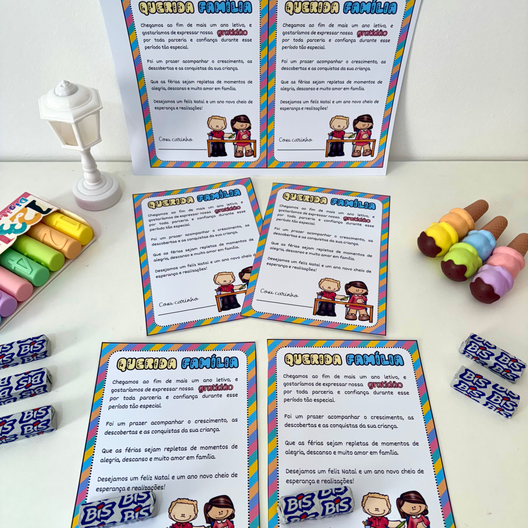 Cartão Editável "Querida Família" 💌