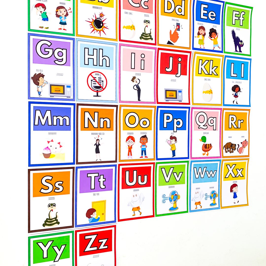 ✨ Alfabeto de Parede das Onomatopeias ✨