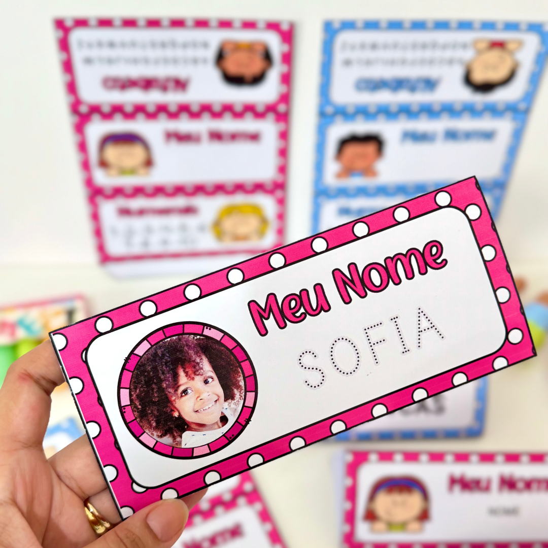 ✨ Crachá de Mesa Editável ✨📌