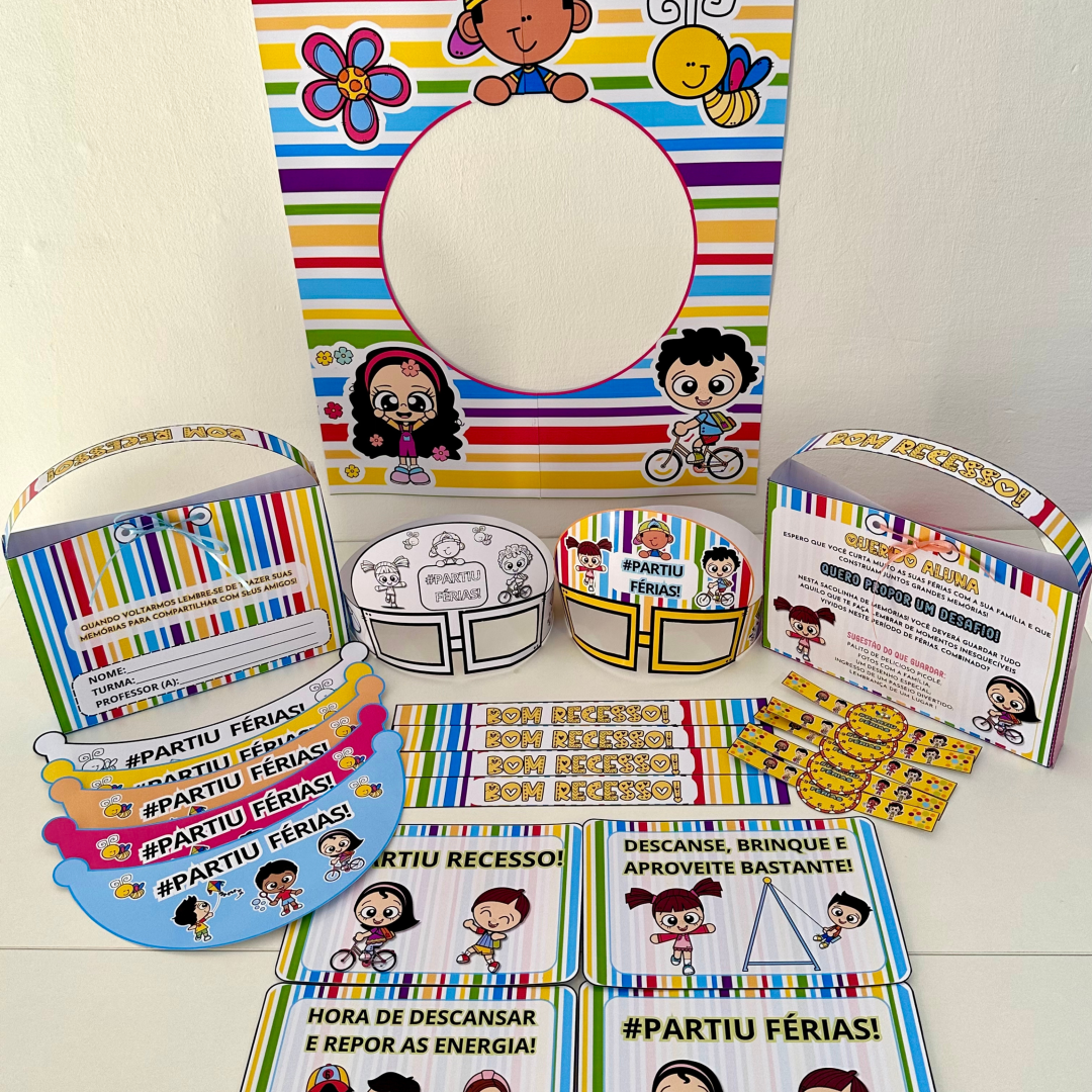 🌞🎒 Kit Minhas Férias – Diversão Garantida no Recesso! 🎉✈️