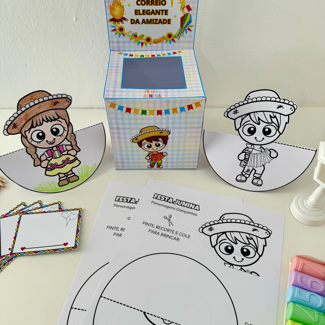 🎉 Arquivo Correio Elegante + Personagens Dançantes 🎉💌