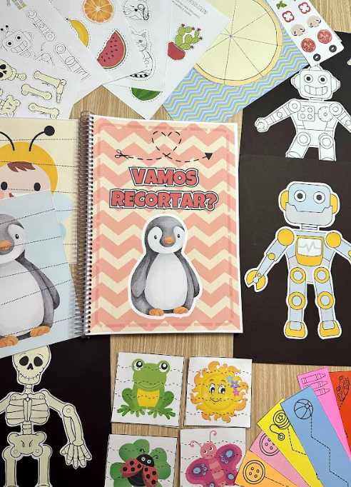 ✂️🎨 Kit “Vamos Recortar” – Coordenação Motora com Criatividade! 🎨✂️