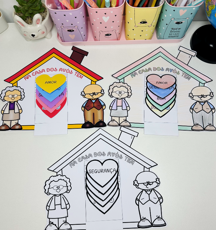 👵🏼💖👴🏼 Cartãozinho "Na Casa dos Avós Tem..." 💖