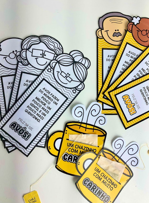 👵🏼☕👴🏼 Kit de Cartões para o Dia dos Avós 💌✨