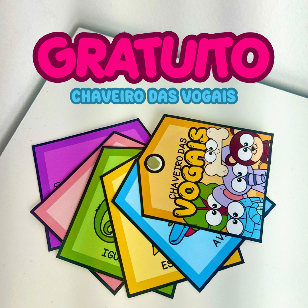 🔑✨ Chaveiro das Vogais ✨🔑