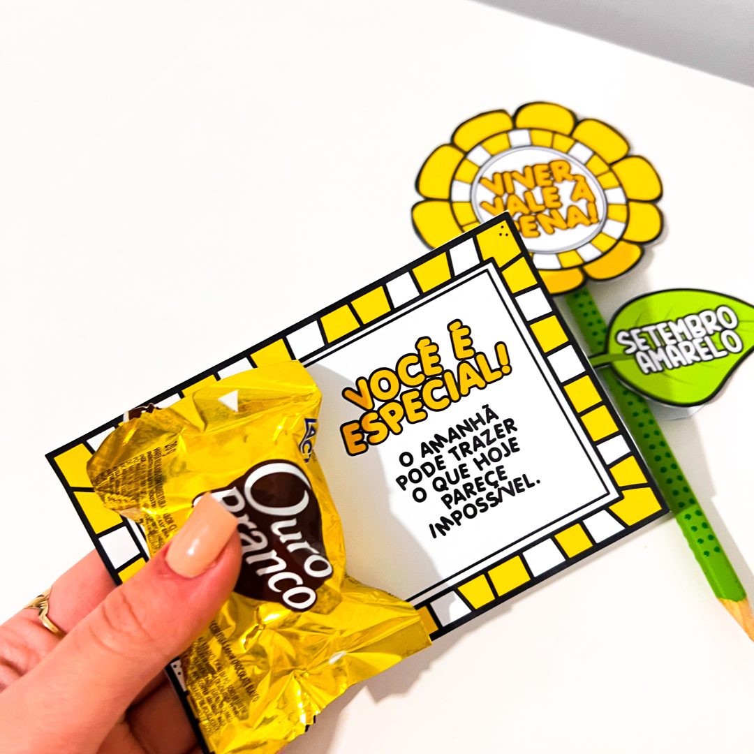 A Lembrancinha Lápis Girassol