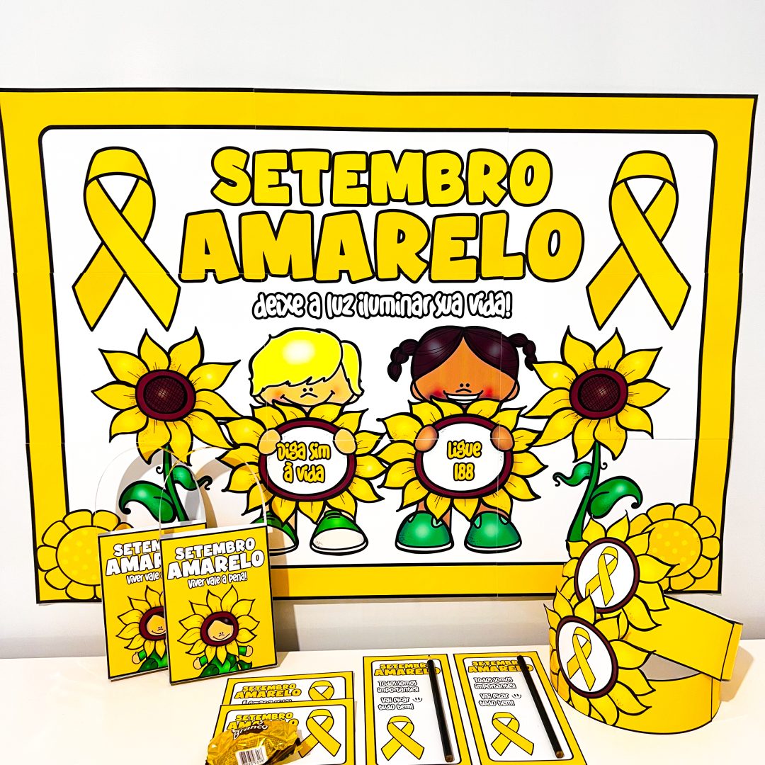 📌 Kit Painel e Lembrancinhas – Setembro Amarelo/2025
