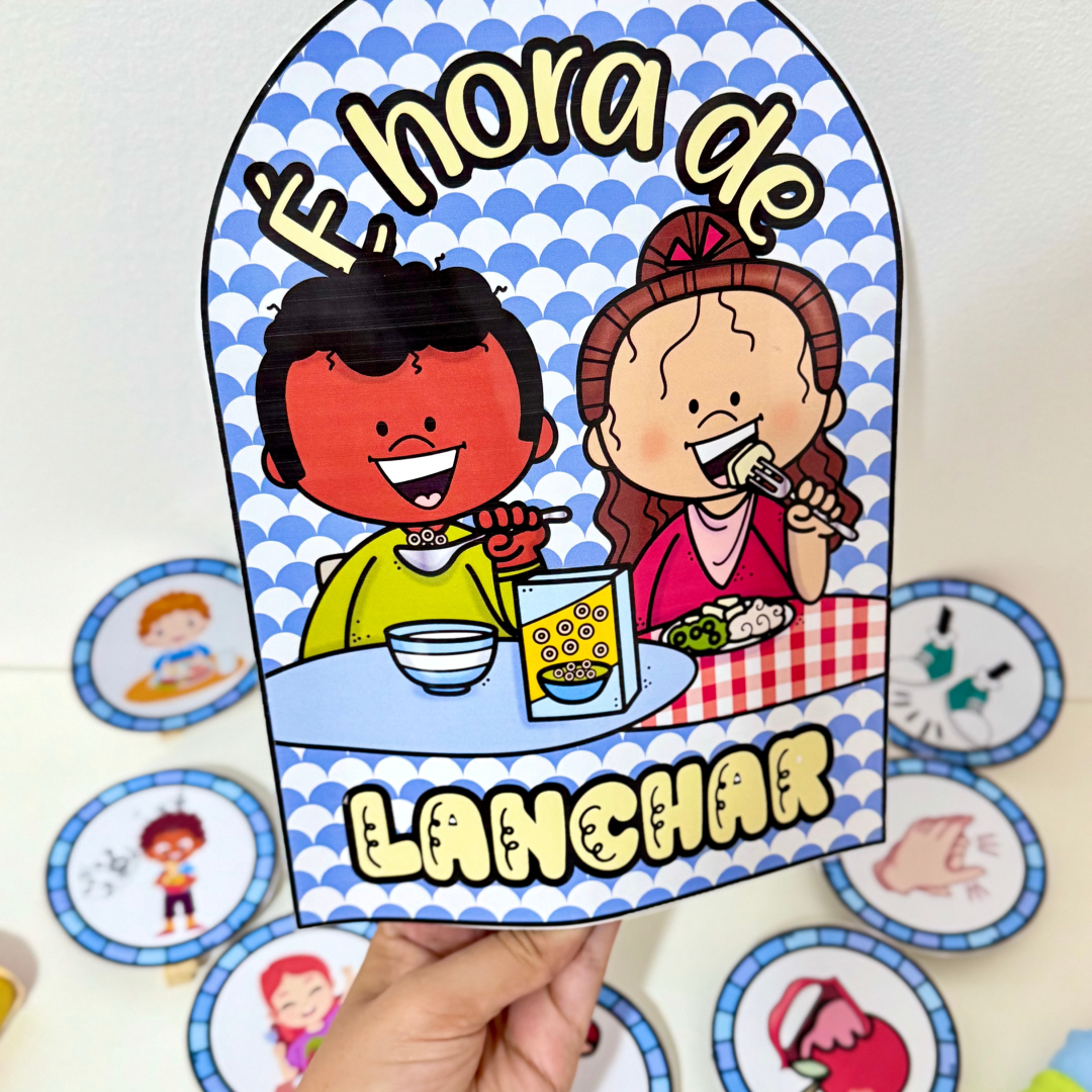 🥪🎶 Luva Musical “É Hora de Lanchar” 🍎🧃